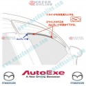 AutoExe Clip-on Type Smoke Window Vent Visors fits 2013-2024 Mazda6 [GJ,GL] Sedan MGJ0400