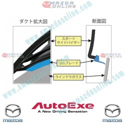 AutoExe Clip-on Type Smoke Window Vent Visors fits 08-13 Mazda3 [BL],MPS [BL3FW] MBL0400