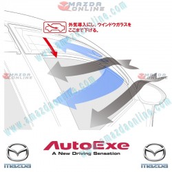 AutoExe Clip-on Type Smoke Window Vent Visors fits 2013-2024 Mazda6 [GJ,GL] Sedan MGJ0400