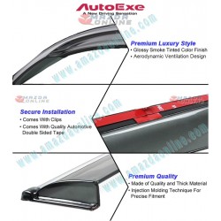 AutoExe Clip-on Type Smoke Window Vent Visors fits 2019-2024 Mazda3 [BP] MBP0400