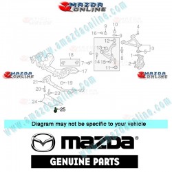 Mazda Genuine Under Cover Screw 9946-00-816 fits 08-15 MAZDA MX-5 MIATA [NC] 9946-00-816