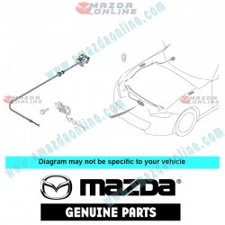 Mazda Genuine Bonnet Release Wire N243-56-720 fits 15-20 MAZDA MX-5 MIATA [ND] N243-56-720