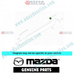 Mazda Genuine Rocker Molding Retainer Clip D10E-51-SJ3 fits 15-24 MAZDA MX-5 MIATA [ND,NE] D10E-51-SJ3