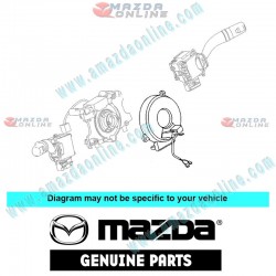 Mazda Genuine Clock Spring Wire EH64-66-CS0A fits 09-12 MAZDA CX-7 [ER] EH64-66-CS0A