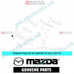 Mazda Genuine Left Tow Bracket Cover TK21-50-A12-BB fits 12-15 MAZDA CX-9 [TB] TK21-50-A12-BB