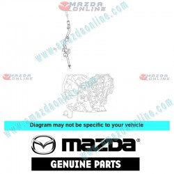 Mazda Genuine Oil Level Tube DJ01-19-870B fits 07-08 MAZDA2 [DE] DJ01-19-870B