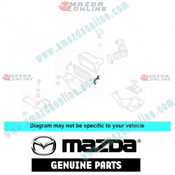 Mazda Genuine Air Cleaner Cover Clip ZJ01-13-Z27 fits 02-10 MAZDA2 [DY, DE] ZJ01-13-Z27