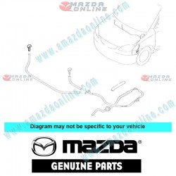 Mazda Genuine Right Nozzle(R) Washer D350-67-510 fits 02-07 MAZDA2 [DY] D350-67-510