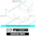 Mazda Genuine Right Nozzle(R) Washer D350-67-510 fits 02-07 MAZDA2 [DY] D350-67-510