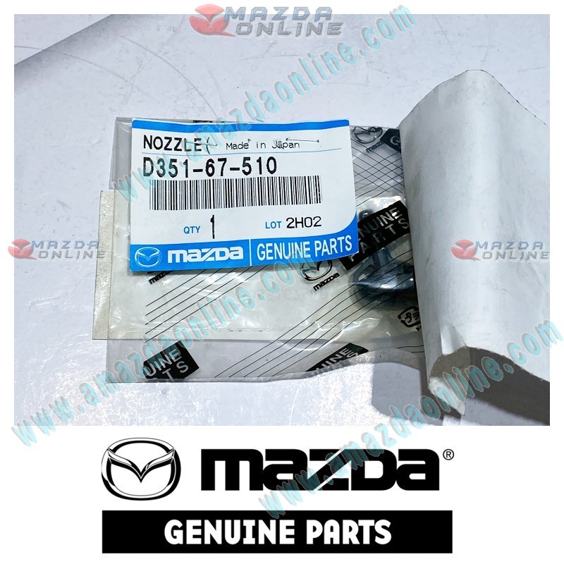 Mazda Genuine Left Washer Nozzle D351-67-510 fits 02-07 MAZDA2 [DY] D351-67-510