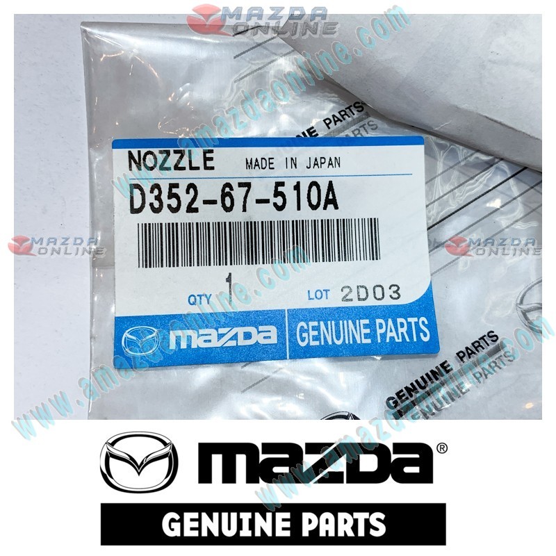 Mazda Genuine Washer Nozzle D352-67-510A fits 02-07 MAZDA2 [DY] D352-67-510A