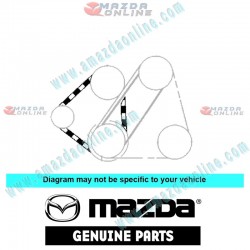 Mazda Genuine Water Pump Belt B3C7-18-381B fits 00-02 MAZDA2 DEMIO [DW] B3C7-18-381B