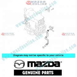 Mazda Genuine Radiator Water Hose Z601-15-186D fits 03-08 MAZDA3 [BK] Z601-15-186D