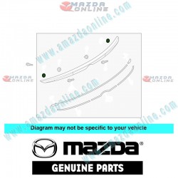 Mazda Genuine Spoiler Assembly Clip BHN1-51-SJ3 fits 13-18 MAZDA3 [BM, BN] BHN1-51-SJ3