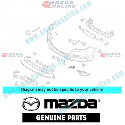 Mazda Genuine Front Right Lamp Trim Bezel B63C-50-C12 fits 16-18 MAZDA3 [BM,BN] B63C-50-C12