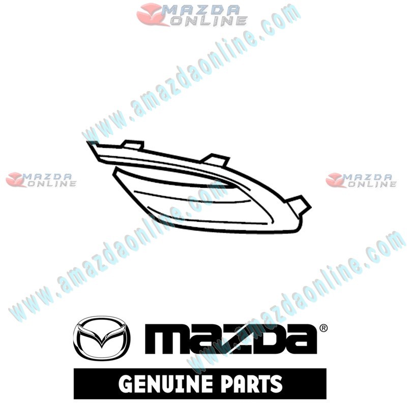 Mazda Genuine Front Right Lamp Trim Bezel B63C-50-C21A fits 16-18 MAZDA3 [BM,BN] B63C-50-C21A