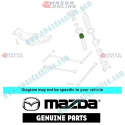 Mazda Genuine Bumper Stopper B01D-28-3A0 fits 98-03 MAZDA323 [BA, BJ] B01D-28-3A0