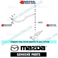 Mazda Genuine Suspension Stabilizer Bar Link Washer 0710-28-776 fits 96-98 MAZDA323 [BF] 0710-28-776