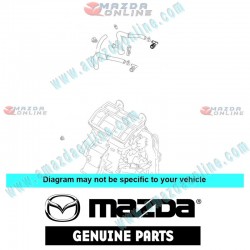 Mazda Genuine Connector Water Hose BJ1H-61-240A fits 98-01 MAZDA323 [BJ] BJ1H-61-240A