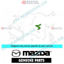 Mazda Genuine Upper Water Hose ZL01-15-186A fits 98-01 MAZDA323 [BJ] ZL01-15-186A