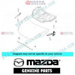 Mazda Genuine Left Bonnet Hinge C235-52-420 fits 05-09 MAZDA5 [CR] C235-52-420