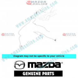 Mazda Genuine Left Washer Nozzle GJ6E-67-510B fits 02-06 MAZDA6 [GG, GY, GG3P] GJ6E-67-510B