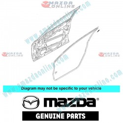 Mazda Genuine Door Weather Fasterner GS1D-58-762B fits 09-10 MAZDA6 [GH] GS1D-58-762B