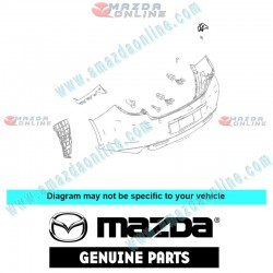 Mazda Genuine Rear Bumper Bracket GS1M-50-251 fits 07-12 MAZDA6 [GH] GS1M-50-251