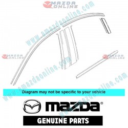 Mazda Genuine Left Body Stripe NO.2 GS1M-50-8W2 fits 07-12 MAZDA6 [GH] GS1M-50-8W2