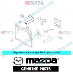 Mazda Genuine Upper Water Hose KL05-15-186 fits 91-96 MAZDA626 MX-6 [GE] KL05-15-186