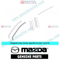 Mazda Genuine Body Side Stripe NO.1 L206-50-8V1B fits 06-12 MAZDA8 [LY] L206-50-8V1B