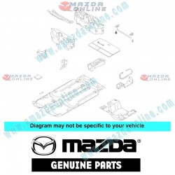 Mazda Genuine Tapping Screw 9987-50-412B fits 02-12 MAZDA8 MPV [LW, LY] 9987-50-412B