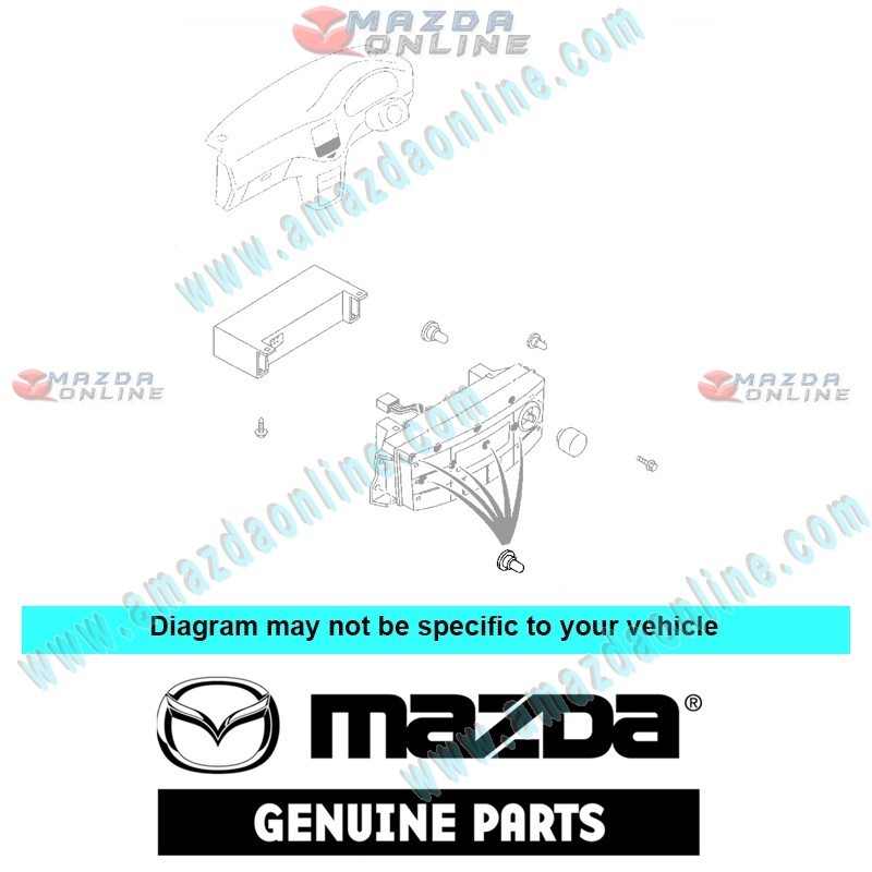 Mazda Genuine Mode Control Bulb L120-61-C95 fits 02-05 MAZDA8 MPV [LW] L120-61-C95