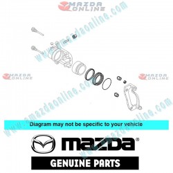 Mazda Genuine Disc Brake Caliper Repair Kit H3Y0-33-26Z fits 91-00 MAZDA929 [HD, HE] H3Y0-33-26Z