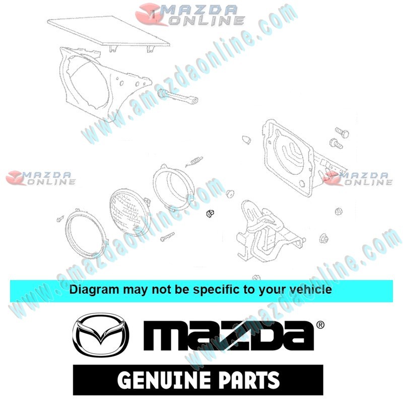 Mazda Genuine Adjust Screw Grommet 0483-66-061A fits MAZDA(s) 0483-66-061A