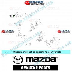 Mazda Genuine Deck Lid Striker Bolt 9946-60-616 fits MAZDA(s) 9946-60-616