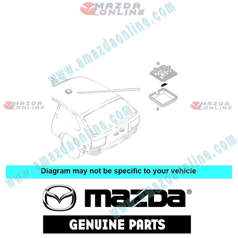 Mazda Genuine Bulb 9970-15-050 fits MAZDA(s) 9970-15-050