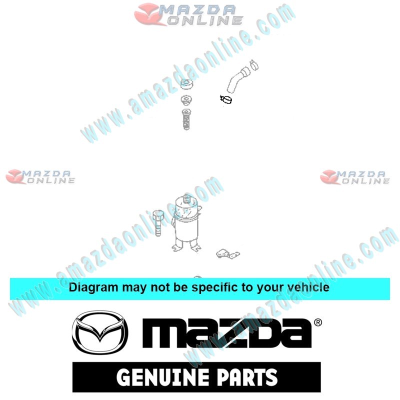 Mazda Genuine Hose Clamp 9WNC-B3-000 fits MAZDA(s) 9WNC-B3-000