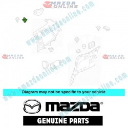 Mazda Genuine Upper Trim Panel Retainer Clip B01A-68-AB1 fits MAZDA(s) B01A-68-AB1