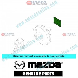 Mazda Genuine Power Booster Gasket BP4K-43-443A fits MAZDA(s) BP4K-43-443A