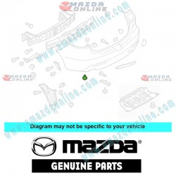 Mazda Genuine Bumper Cover Screw GA2A-50-0Z6 fits MAZDA(s) GA2A-50-0Z6