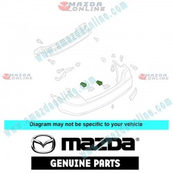 Mazda Genuine Bumper Cover Grommet GJ6A-50-ES1 fits MAZDA(s) GJ6A-50-ES1