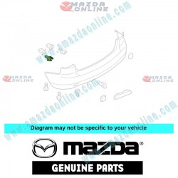 Mazda Genuine Bumper Cover Pin GK2A-50-1K5A fits 05-12 MAZDA(s) GK2A-50-1K5A