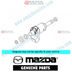 Mazda Genuine Fuel Injector Clip PE01-13-256 fits MAZDA(s) PE01-13-256