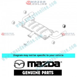 Mazda Genuine Muffler & Pipe Hanger BP47-40-061A fits MAZDA(s) BP47-40-061A