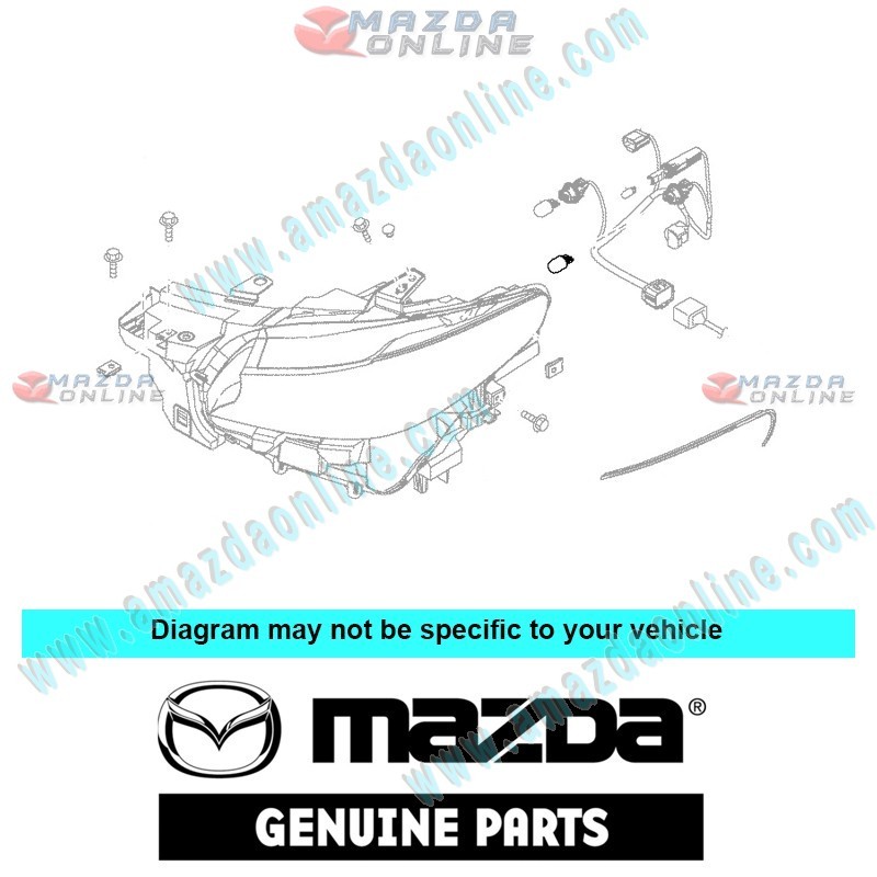 Mazda Genuine Bulb 9970-06-210Y fits MAZDA(s) 9970-06-210Y