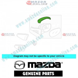 Mazda Genuine Right Door Mirror Housing C243-69-1A180 fits 07-12 MAZDA5 [CR, CW] C243-69-1A180