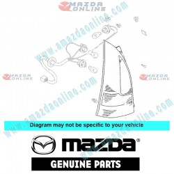 Mazda Genuine Rear Left Combination Lamp Lens CB01-51-180A fits 99-01 MAZDA5 PREMACY [CP] CB01-51-180A