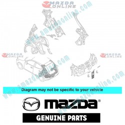 Mazda Genuine Striker Reinforcement D09H-70-780 fits 15-20 MAZDA2 [DJ] D09H-70-780