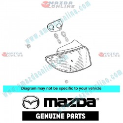 Mazda Genuine Rear Right Combination Lamp Lens D530-51-170 fits 05-06 MAZDA2 [DY] D530-51-170